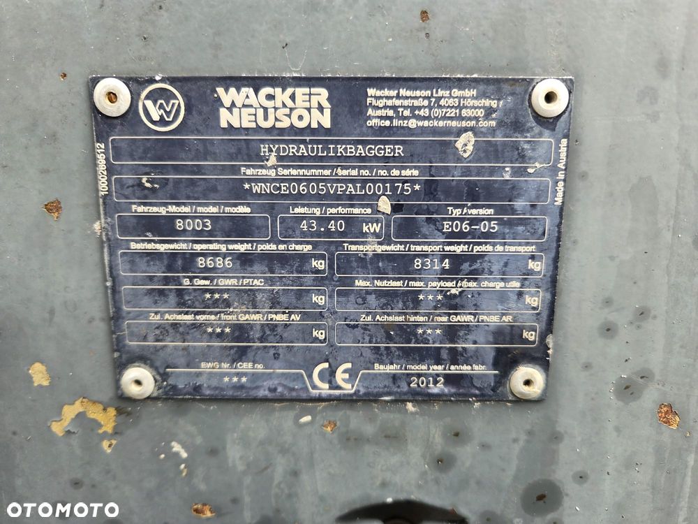 Wacker Neuson 8003 -2 *2x Łamana* 2012* Długie Ramie* Dwie Łyzki* Sprowadzona Z Francji* - 9