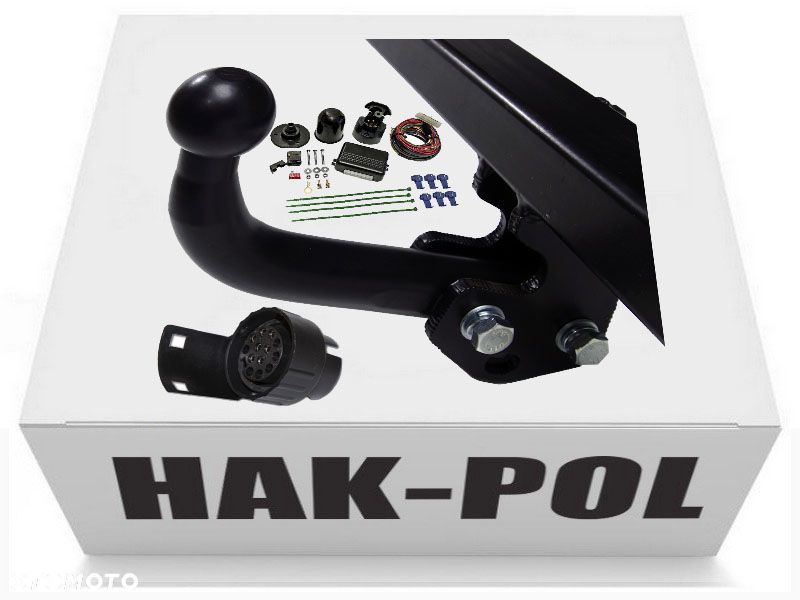 HAK HOLOWNICZY + MODUŁ + WIĄZKA + GNIAZDO + ADAPTER 7PIN/13P FIAT DOBLO L1 L2 FL od2000 - 8
