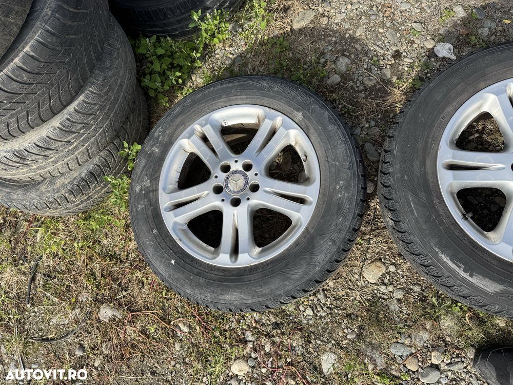 Jante Mercedes Glk 17  4x4 cu cauciucri iarna C E Class - 5