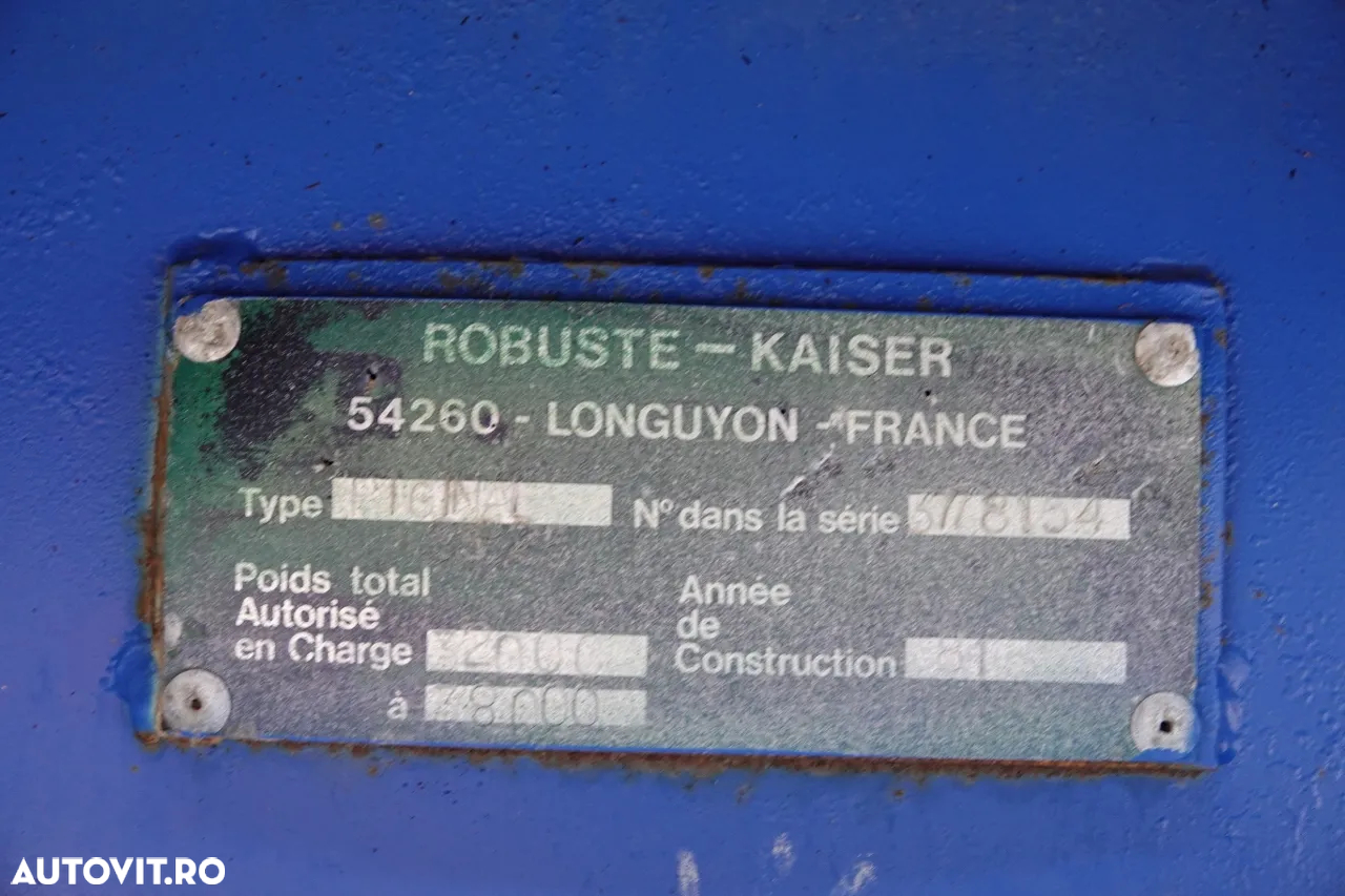 Kaiser REMORCĂ KAISER / RAMPE HIDRAULICE / TROLIU / 2 AXI / IMPORTAT - 24