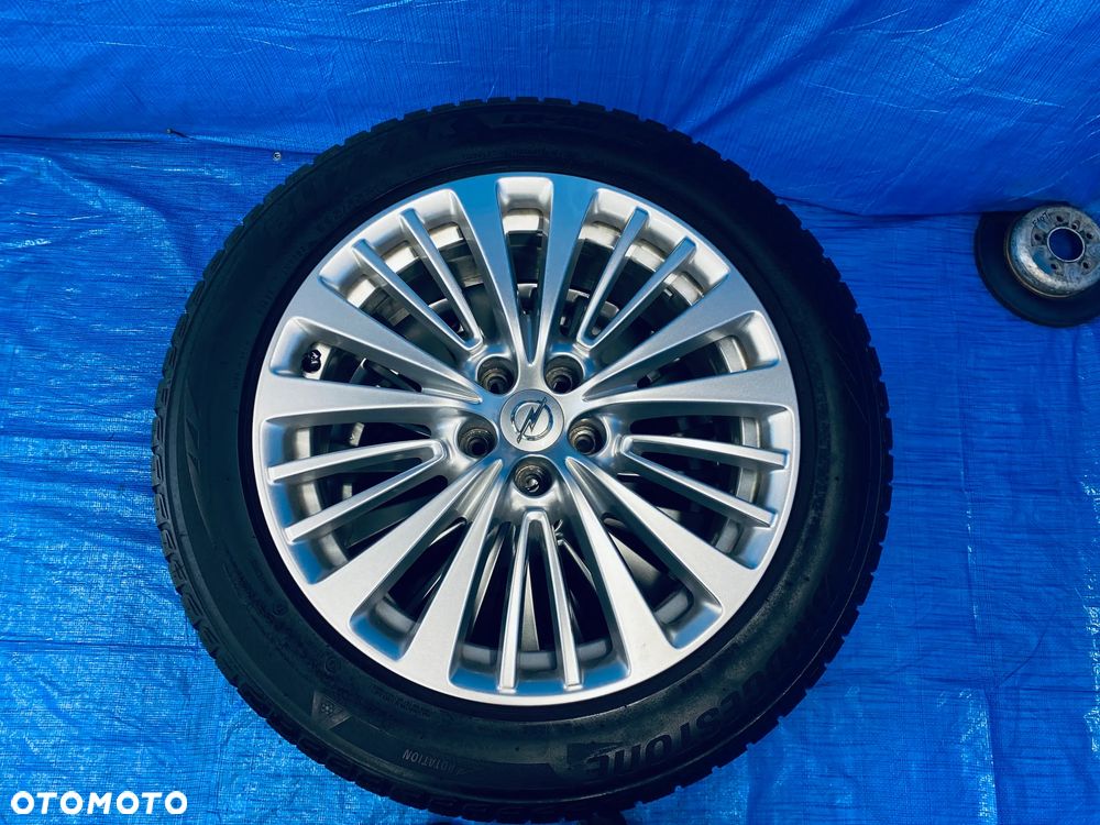 KOŁA KOŁO 18 FELGA ALUMINIOWE ALUSY 18" x 7,5J  5X108 ; 65,1mm ET49 KOMPLET ; OPONY ZIMOWE ZIMA BRIDGESTONE ; OPEL GRANDLAND X ASTRA L ZAFIRA LIFE ; CITROEN C4 C5 C6 ; PEUEGOT 407 508 605 607 3008 5008 ORYGINAŁ OPEL - 12
