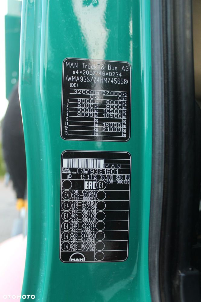 MAN TGS 35.500 8x6 WYWROTKA KIPPER Z NIEMIEC - 33