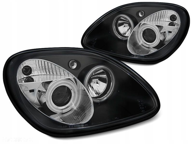 Reflektor Lampy kpl Ringi Angel Eyes Led CCFL Tuning Mercedes Slk r 170 - 1