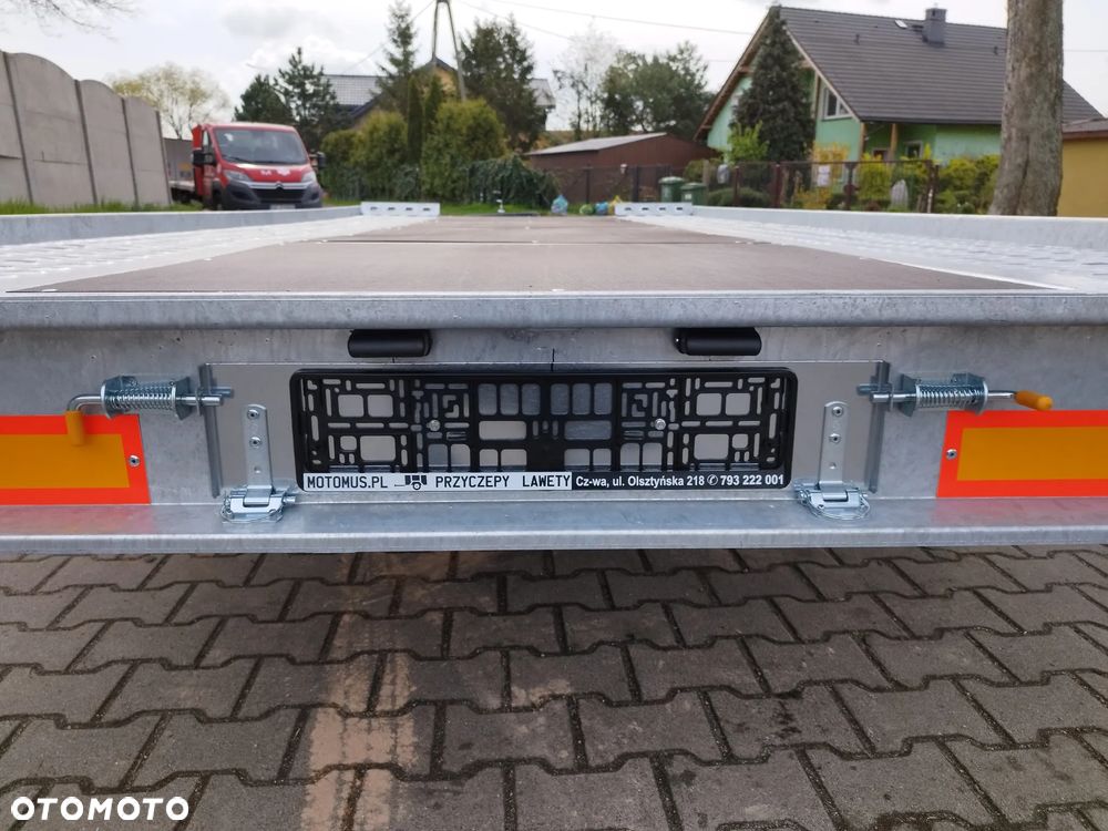 Niewiadów Laweta Niewiadów Mars SM 4,5x2,1m płaska wypełniona sklejką DMC 2700kg 2 osie koła 195R13C spawana rama mocna - 9