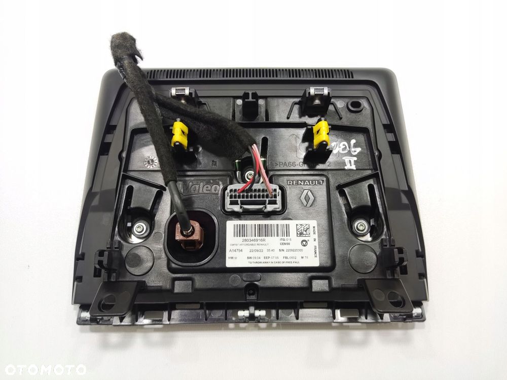 wyświetlacz ekran monitor nawigacji renault zoe ii 280346916r 2019-2024 - 5