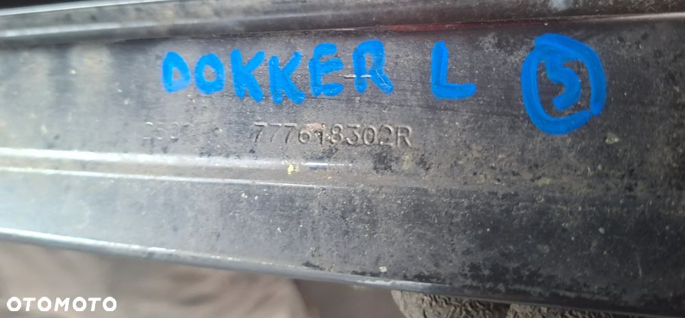 DACIA DOKKER 19r PROWADNICA SZYNA DRZWI PRZESUWNYCH LEWA 777618302R - 2