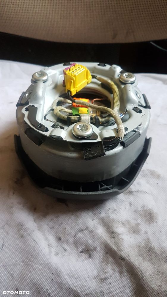 Poduszka AIR BAG kierownicy czteroramienna szara Audi A4 B8 A6 C6 - 3