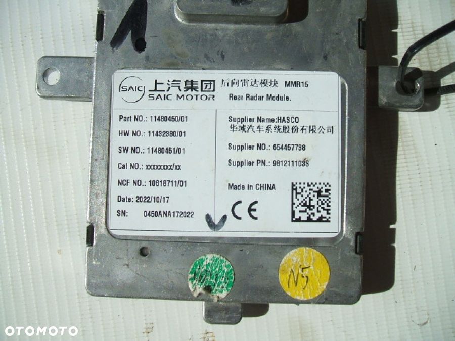 MG ZS MODUŁ STEROWNIK RADAR ASYSTENT PASA RUCHU MARTWE POLE 11480450/01 - 3