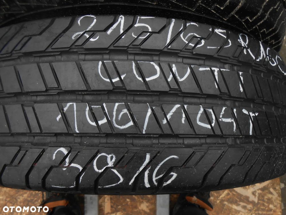 OPONY 215/65r16C CONTINENTAL CONTI VAN CONTACT 100 DOT 3916 11MM - 3