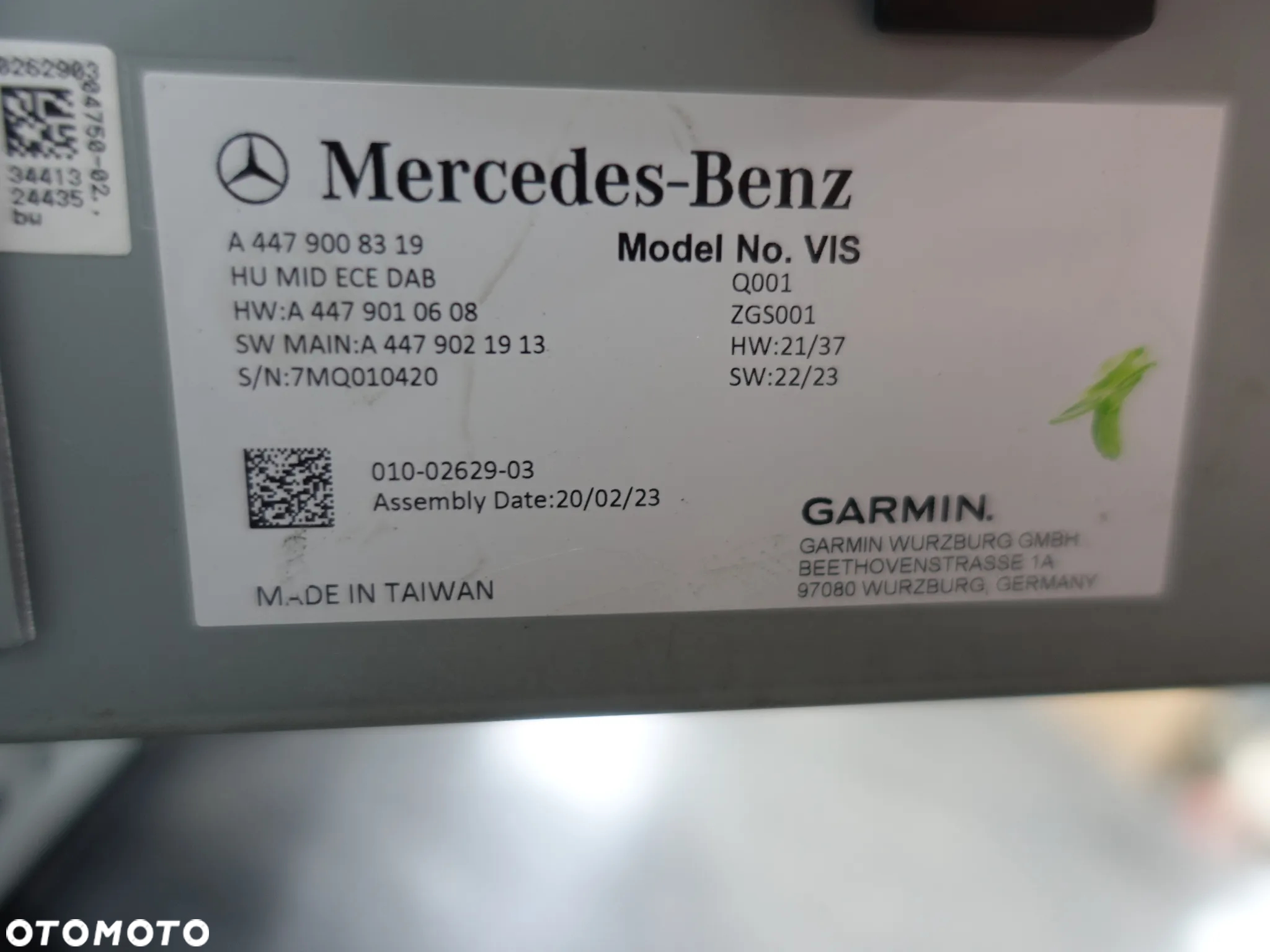 Radio Navigacja Mercedes Vito Viano W447 A4479008319 - 4