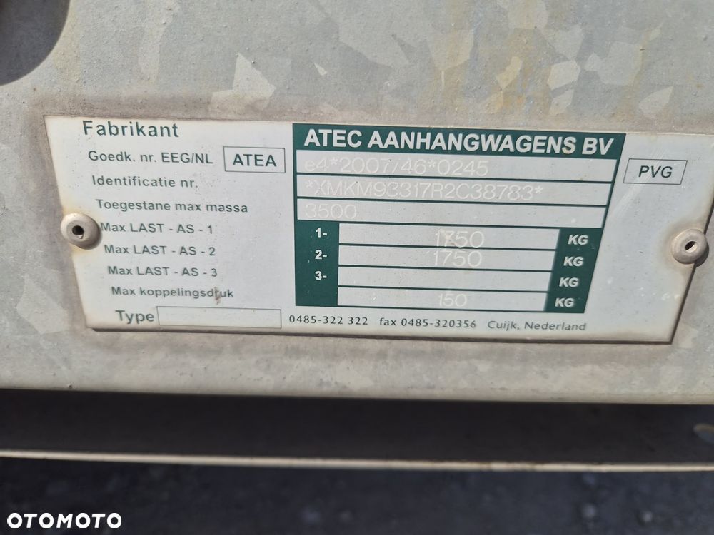 ATC Atec przyczepa niskopodwoziowa DMC 3500kg pod koparkę minikoparkę najazdy - 15