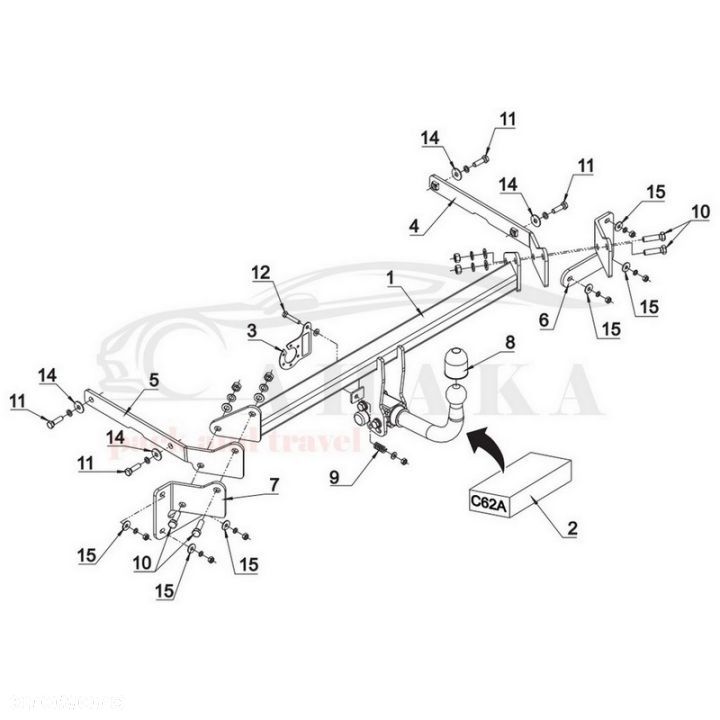 Hak Holowniczy Automat Do Ford B-Max 2012-2017 - 3