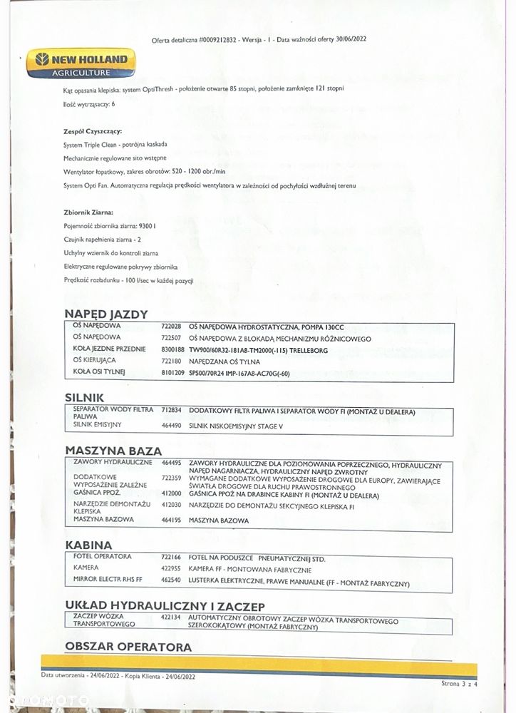 New Holland CX 6.80 - 6