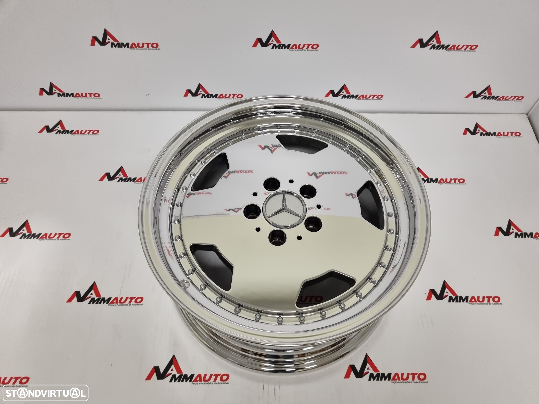 Jantes Look Mercedes Monoblock Performa25 Cromadas 17 - 4