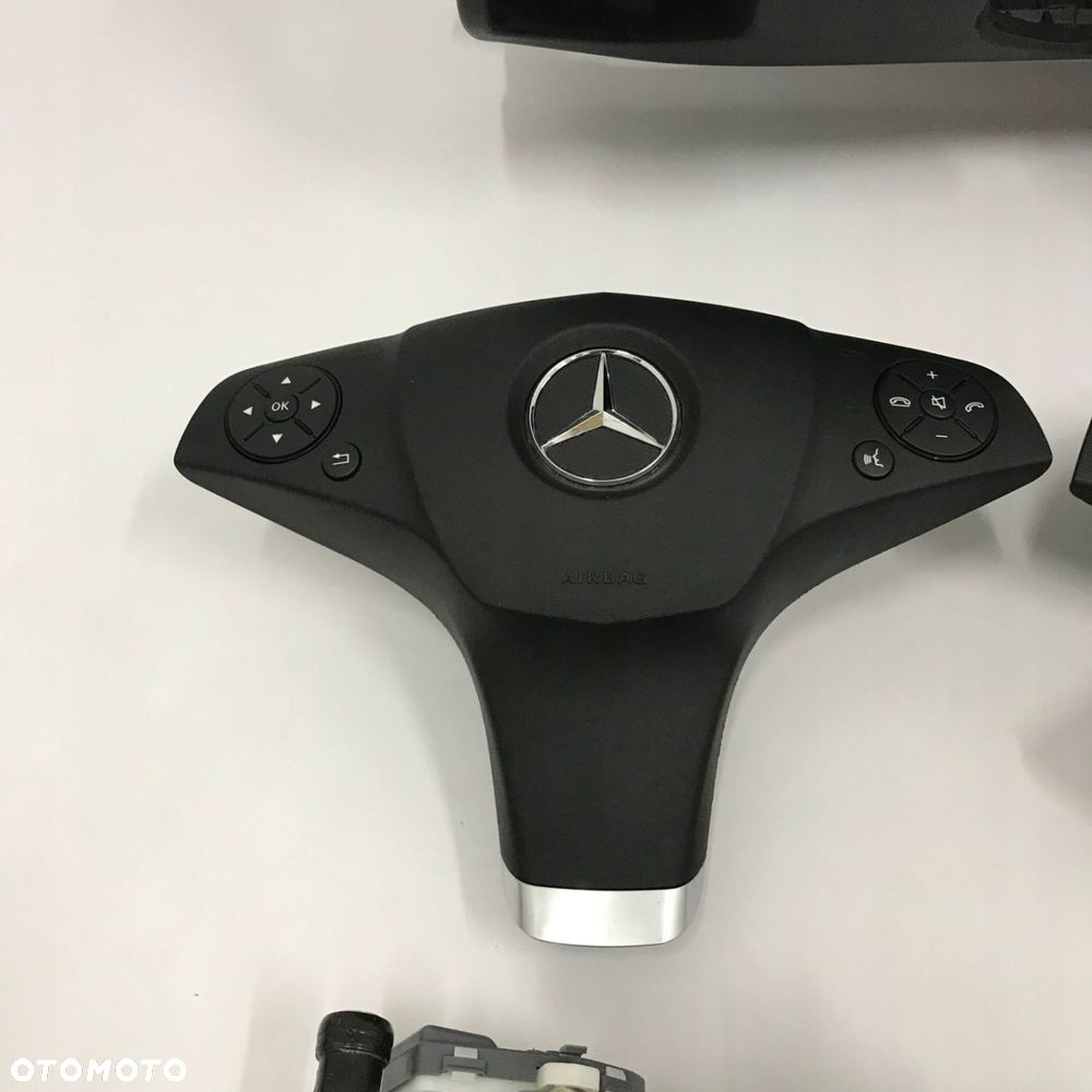 MERCEDES W207 DESKA ROZDZIELCZA KONSOLA KOKPIT PULPIT PODUSZKI AIRBAG AIR BAG PASY KIT SET - 5