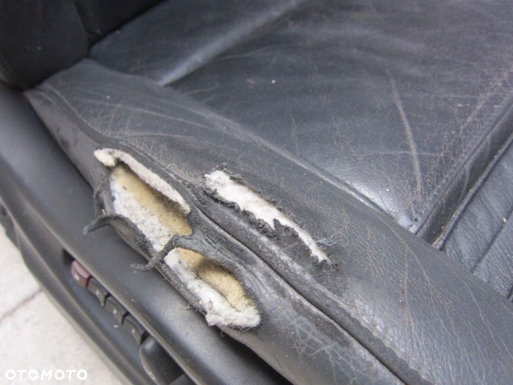 BMW X5 E53 2000-2005 FOTEL PASAŻERA PRAWY SKÓRZANY CZARNO-SZARY - 8