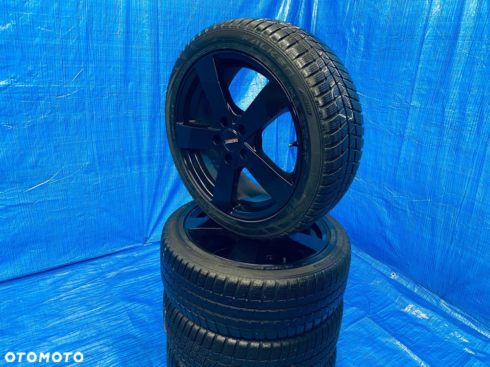 KOŁA KOŁO 17 FELGA ALUMINIOWE ALUSY 17" x 7J  5X112 ; 57,1mm ET48 KOMPLET ; OPONY ZIMOWE ZIMA FALKEN ; AUDI A3 8P 8V ; GOLF V VI VII VII PASSAT B5 B6 B7 ; TOURAN ; SKODA OCTAVIA SUPERB ; SEAT LEON ALTEA TOLEDO ORYGINAŁ KBA49295 - 5
