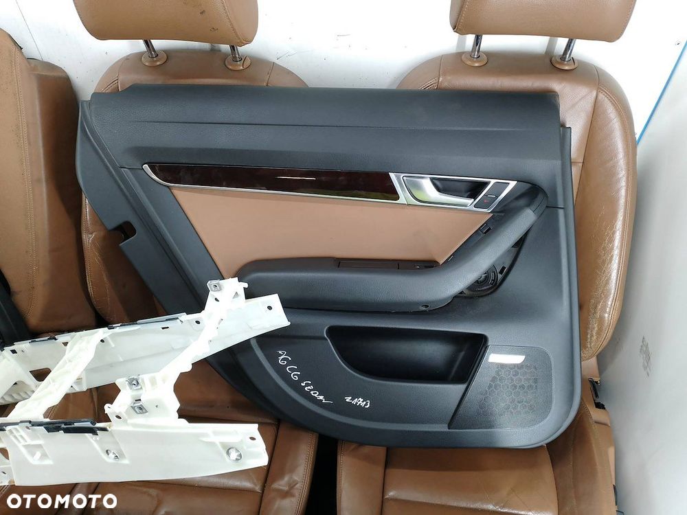 FOTELE KANAPA BOCZKI SKÓRA KOMPLET AUDI A6 C6 - 5