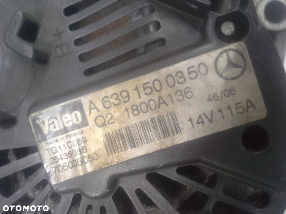 Citroen C2 1.5 DiD alternator Valeo 115 Amper 6391500350 TG11C059 - 8