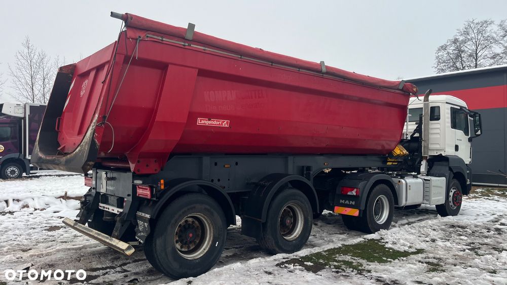 Langendorf Naczepa Wywrotka SKS-HS 20-25 Szeroki Rozstaw, Osie Saf, Mulda Stalowa Idealna pod 4x4 (Schmitz, schwarzmuller,Meiller,Carnehl) Oś Podnoszona 38 ton Dmc - 5