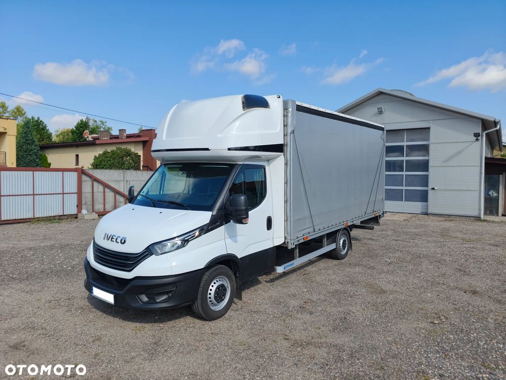 Iveco DAILY FIRANA 10EP WINDA DHOLLANDIA PLANDEKA 3.0 180KM HIMATIC AUTOMAT NAWIGACJA RADAR ASYSTENT PASA SERWIS ASO BEZWYPADKOWY ZADBANY 2024 FV23% KLIMA WEBASTO 35S18 - 5