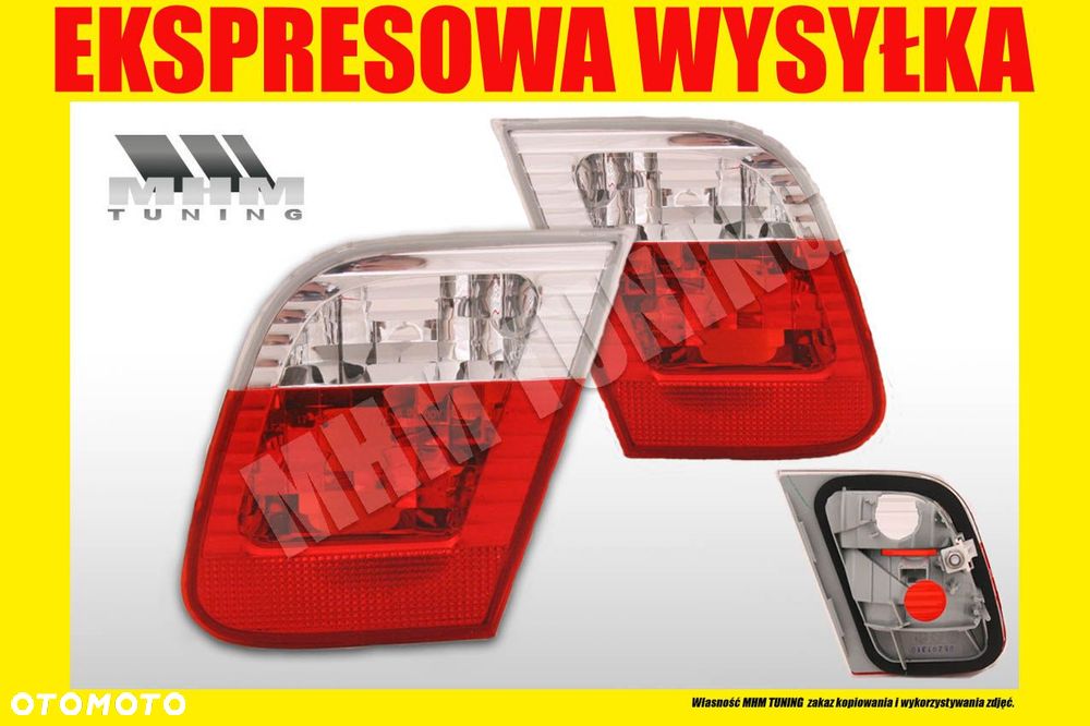 LAMPA TYL KPL BIALY MIGACZ BMW 3 E46 01- LIFT SED - 2