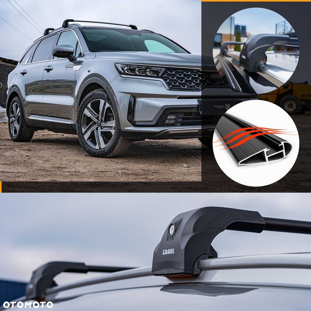 Bagażnik dachowy Ford KUGA SUV 2020 do 2026 Bazowy belki na relingi zintegrowane dach - 9