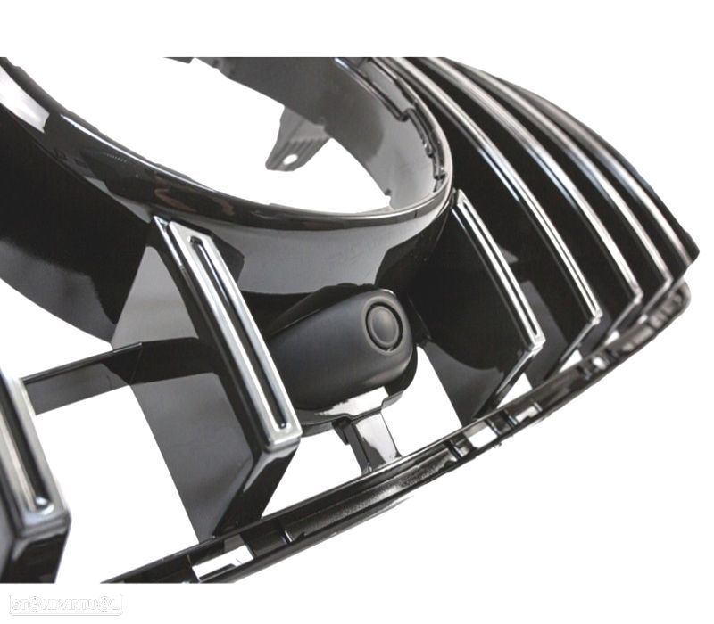 GRELHA FRONTAL MERCEDES GL X166 12-15 LOOK AMG GT PRETA CROMADA - 3