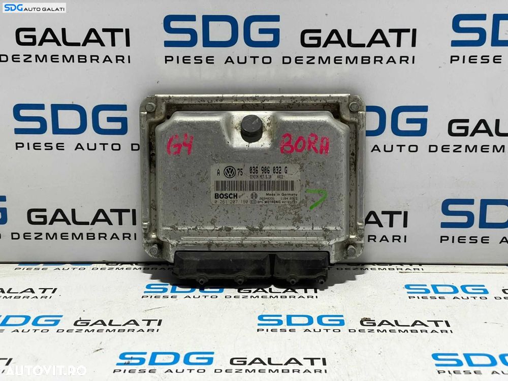 ECU Calculator Motor Bosch Seat Leon 1M 1.4 Benzina 1998 - 2005 Cod 036906032G 0261207190 [L3191] - 1