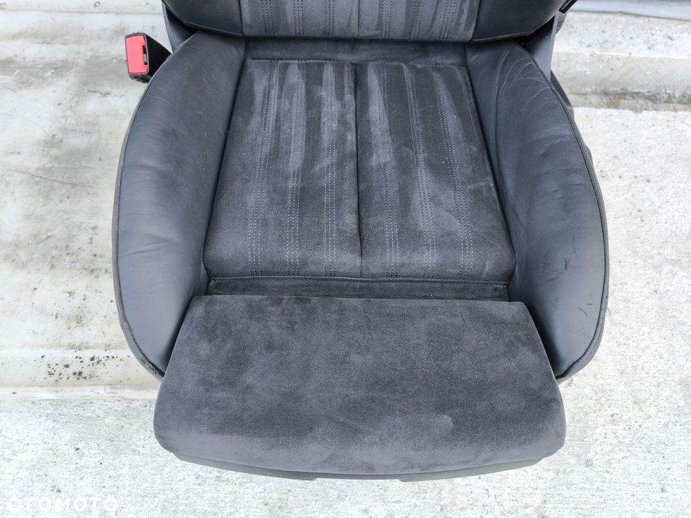 FOTEL KIEROWCY SKÓRA + ALCANTARA PODGRZEWANY A6 C7 A7 4G8 ORYGINAŁ ! - 9