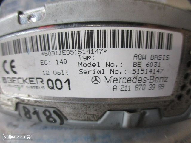 Radios 8R1035652A MERCEDES W211 2003 E220 CDI 0P ORIGINAL BE 6031 - 5