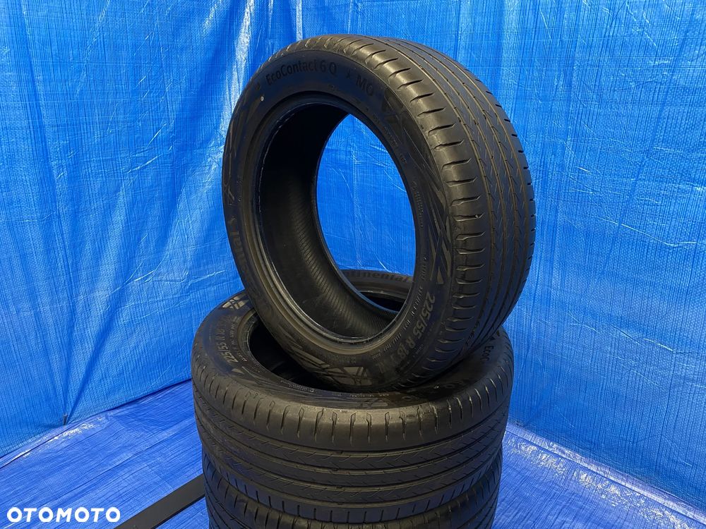 OPONA 18 OPONY LETNIE LATO KOMPLET OPON 4SZT CONTINENTAL ECOCONTACT 6Q  225/55R18 102Y XL BIEŻNIK 5,0mm 2023r - 4
