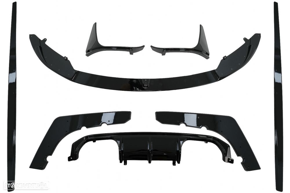 Conjunto Bmw M3 F80 M4 F82 F83 (2014 a 2019) Spoiler, Laminas e Difusor - 8