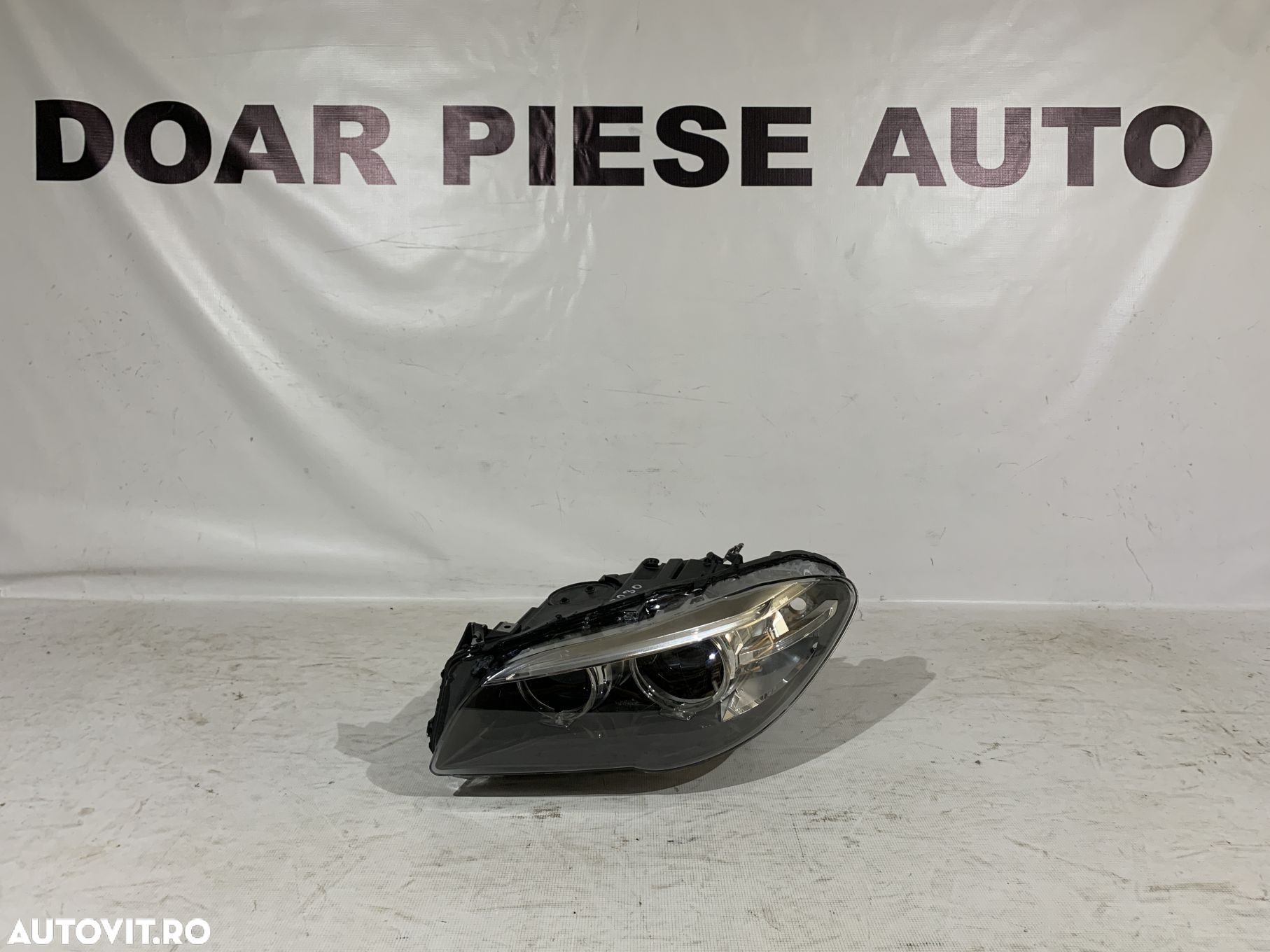 Far stanga BMW seria 5, F10, F11, LCI,Facelift, bi-xenon, fara adaptiv, 2013, 2014, 2015, 2016, cod origine OE 7343911 - 1
