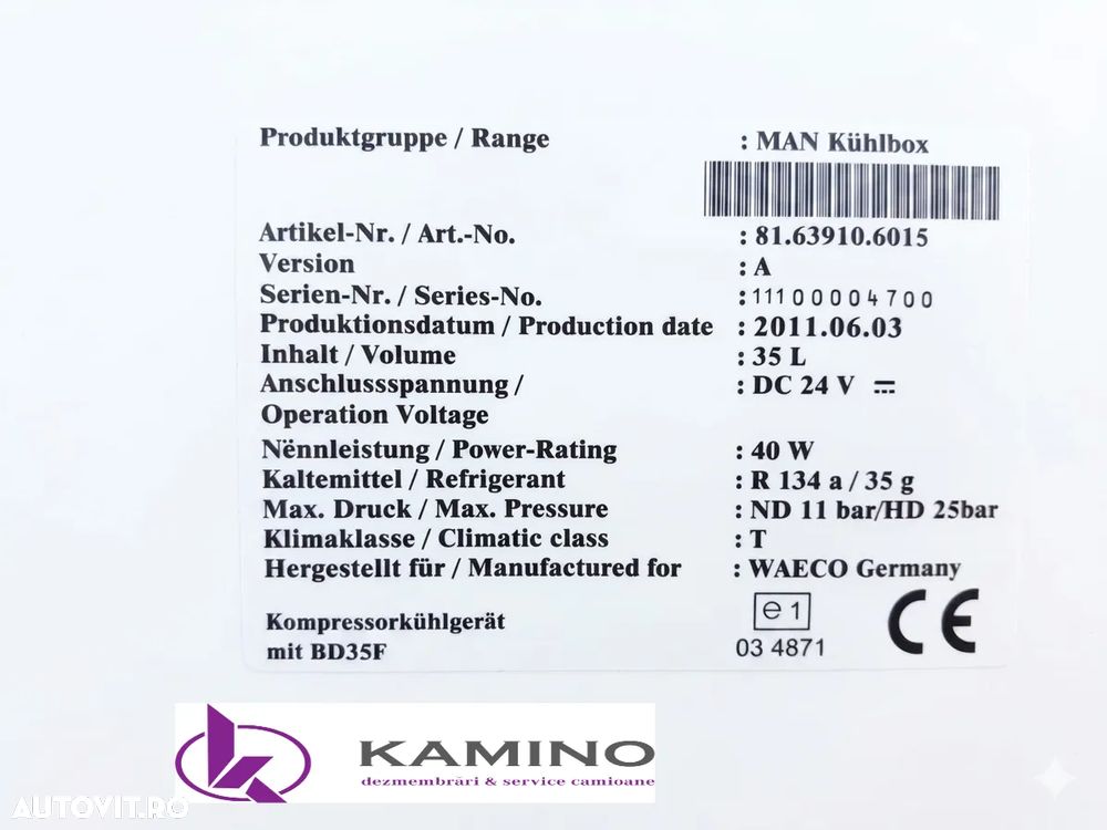 Frigider cabina MAN - 3