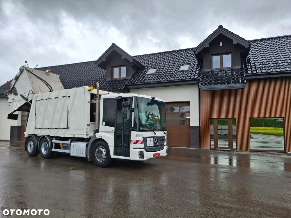 Mercedes-Benz Econic 2630 Śmieciarka Euro 6 FAUN Variopress 522 Zoeller 22m3 3 Osie Tylna Oś Skrętna Zawieszenie Pneumatyczne Centralne Smarowanie Zabudowy - 23