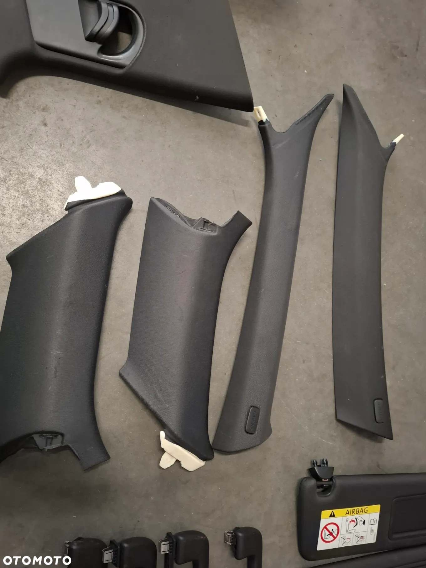 Podsufitka sufit czarna słupki komplet Audi A6 C7 kombii Rok 2015 - 4