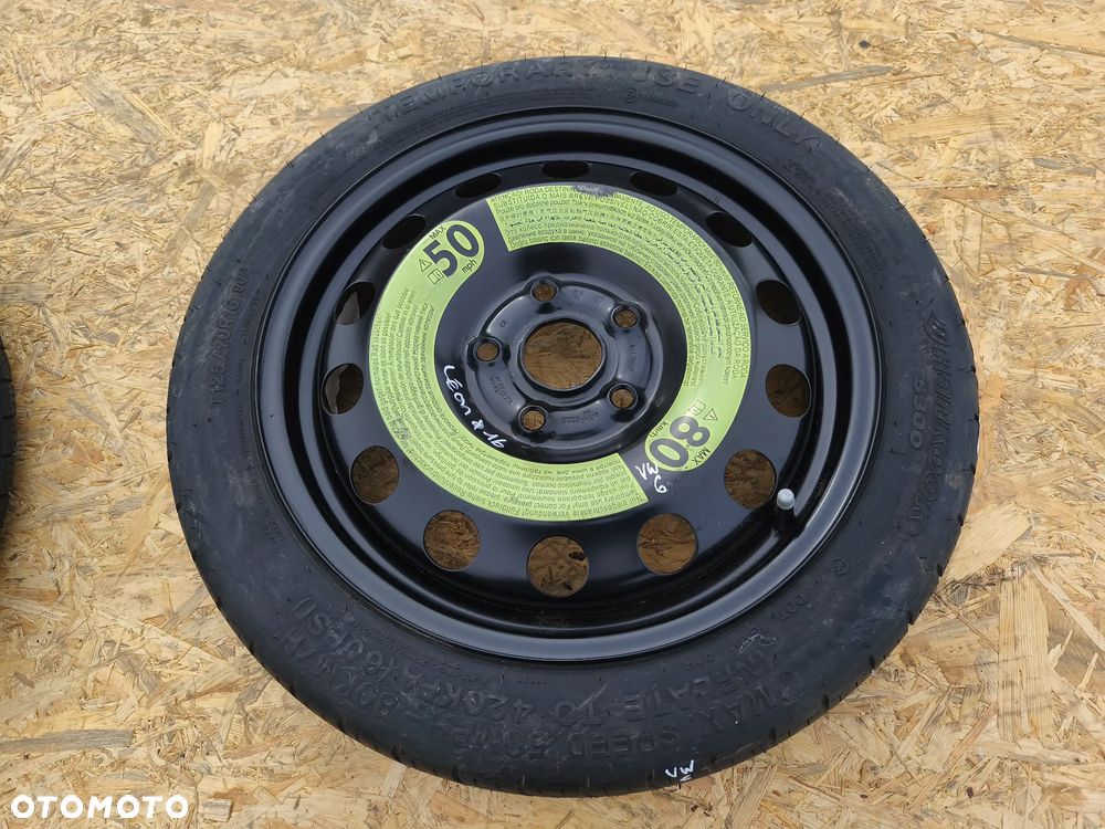 KOŁO DOJAZDOWE ZAPASOWE 16 CALI 5X112 5Q0601027BJ AUDI VOLKSWAGEN SEAT - 1