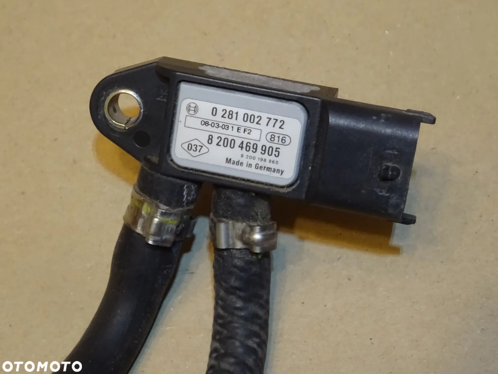 CZUJNIK CIŚNIENIA SPALIN ZAPEŁNIENIA FAP DPF OPEL VIVARO RENAULT TRAFIC PRIMASTAR - 1