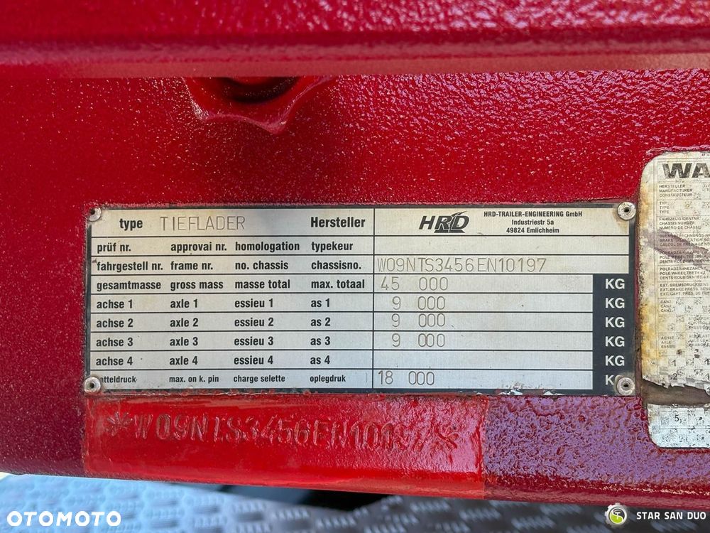 HRD Naczepa Niskopodwoziowa HRD NTS 3 Osie Rozciągana - 7