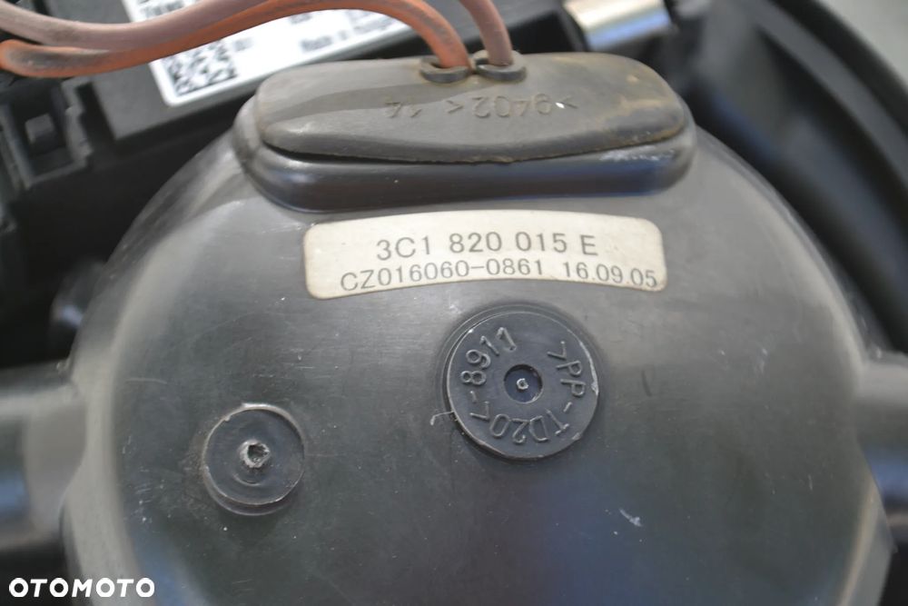 VW AUDI SEAT SKODA WENTYLATOR NAWIEWU WNĘTRZA OGRZEWANIA KLIMATYZACJI 3C1820015E - 3