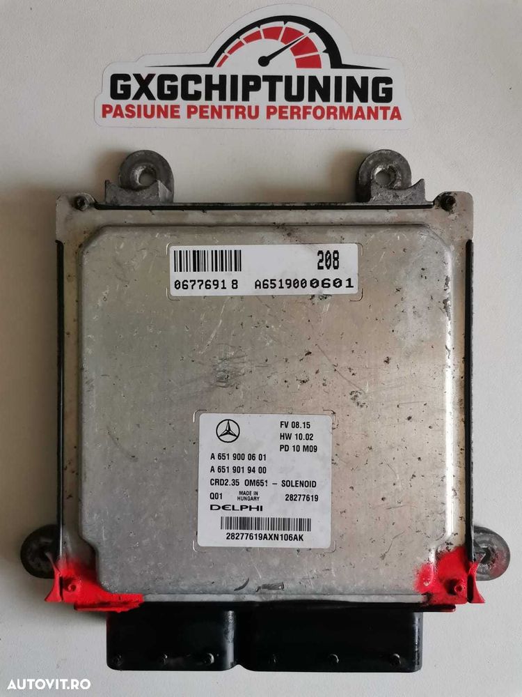 ECU Calculator motor Mercedes Sprinter 2.2CDI A6519000601 CRD2.35 W639 - 1