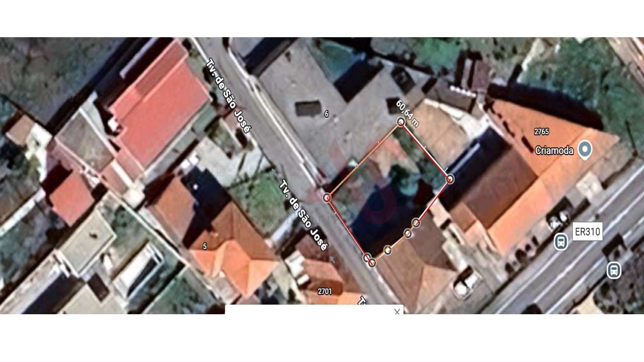 Terreno para Construção com 231 m² em Brito, Guimarães - Grande imagem: 3/3