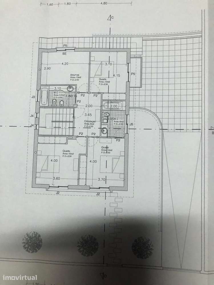 Moradia T4 Isolada com Garagem, Jardim e quintal em Viatodos Barcelos - Grande imagem: 4/6