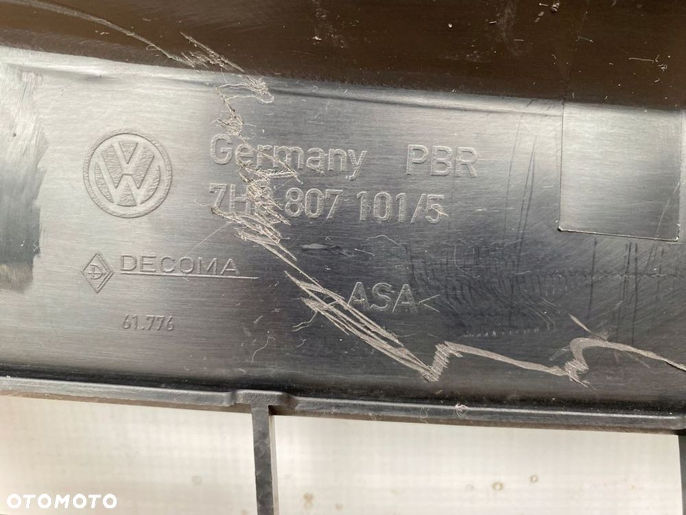 VW T5 CARAVELLE MULTIVAN 03- ATRAPA GRILL ORYGINAŁ 7H0807101 - 9