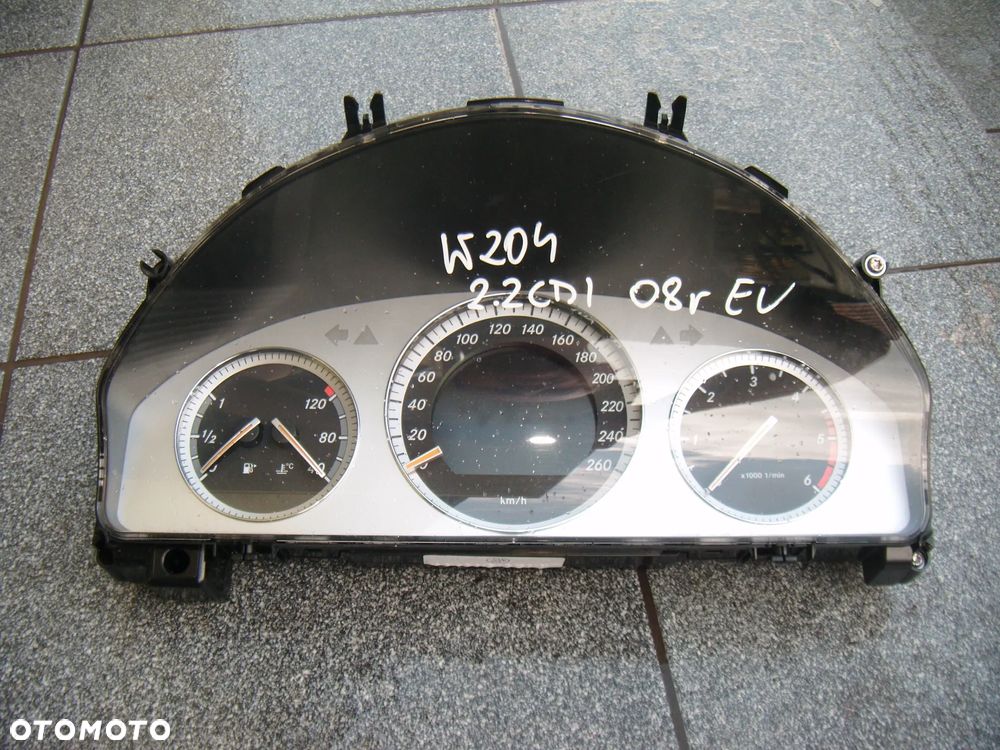 mercedes w204 c klasa 08r 2.2 cdi licznik- zegar a20454061 - 1