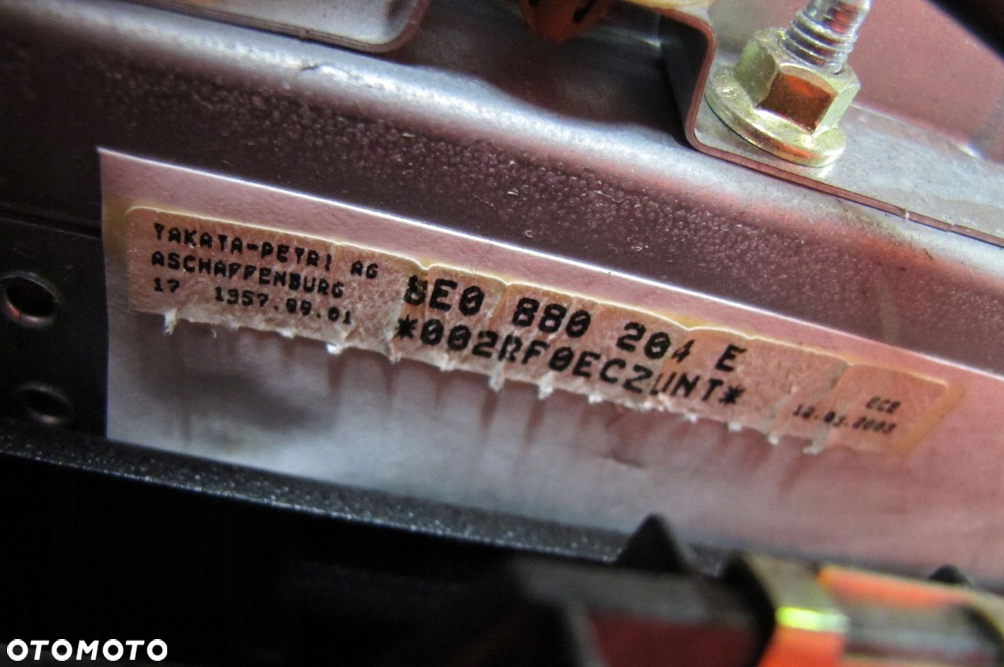 AUDI A4 B6 8E PODUSZKI AIRBAG DESKA KONSOLA KOKPIT SZARY PASY SENSOR KPL - 14