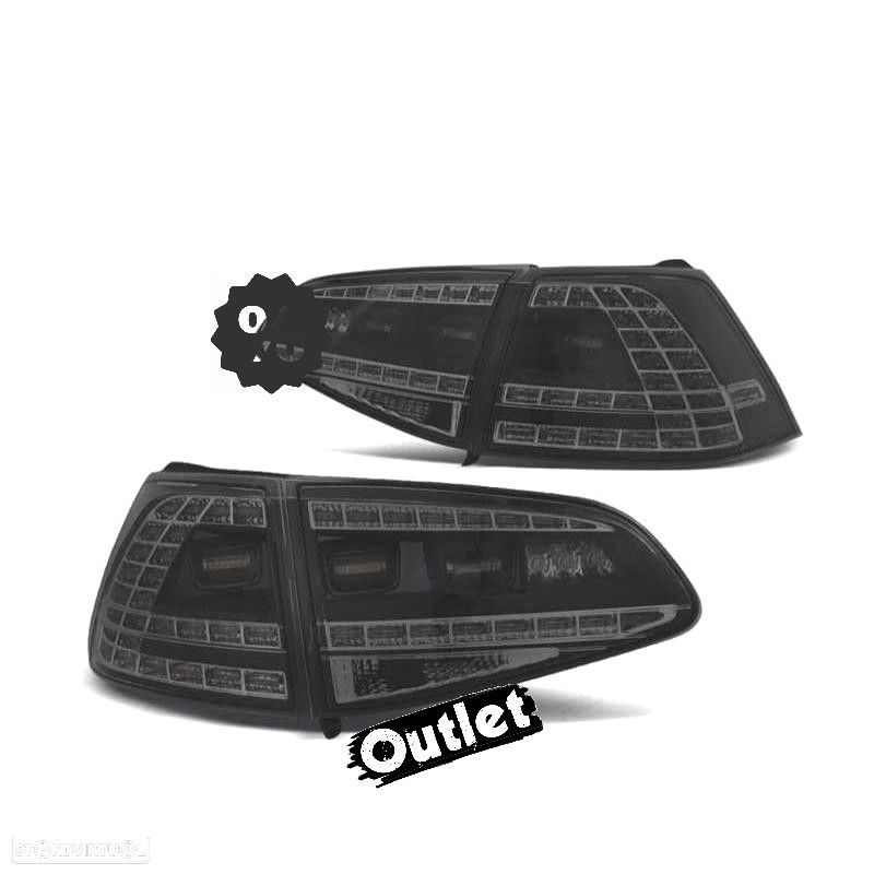 R012178C2 FAROLIM ESQ VW GOLF 7 12-17 ASPECTO GTI LED DINÂMICO PRETO FUMADO - 1