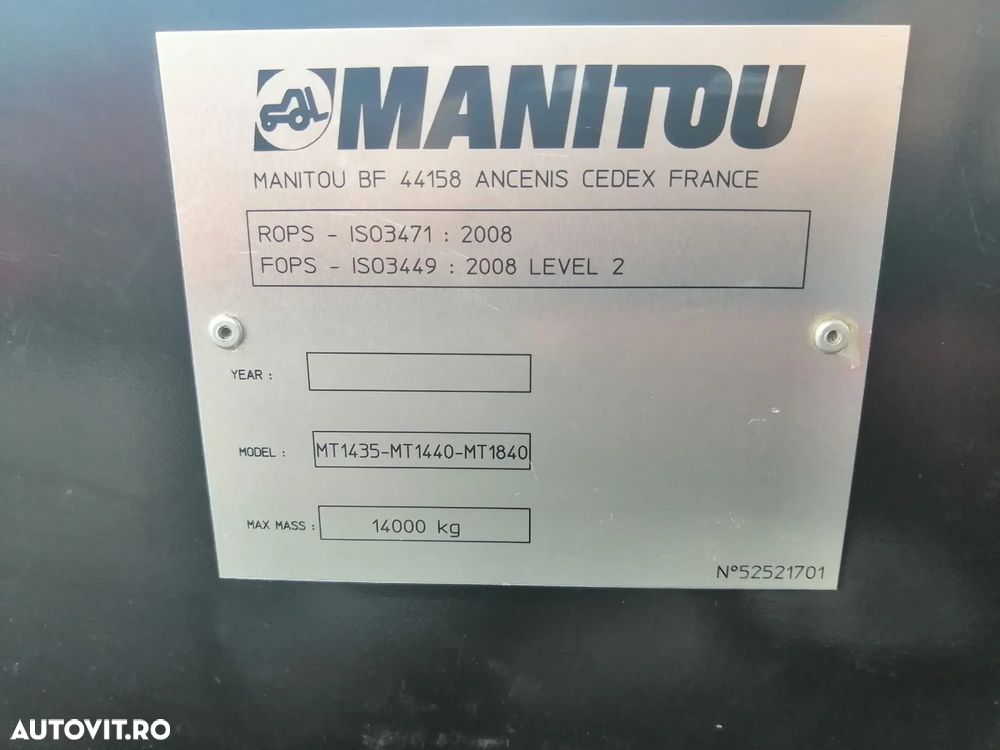 Manitou MT 1440 Incarcator Telescopic/Teleskoplader, 4x4x4, Top !!! - 32