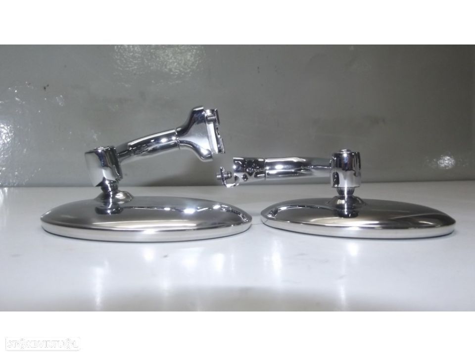 Classicos par de espelhos de calha novos - 3